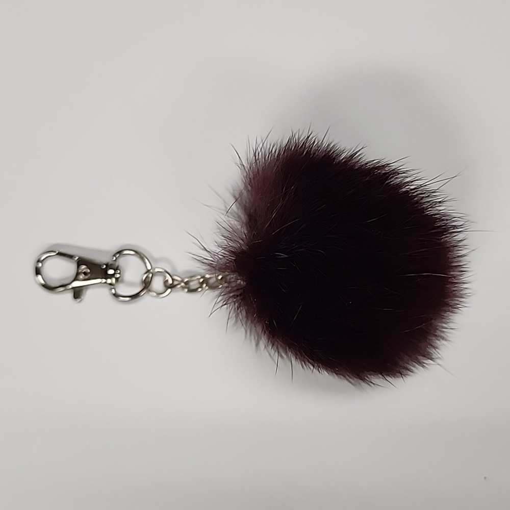 Fox fur keychain.
